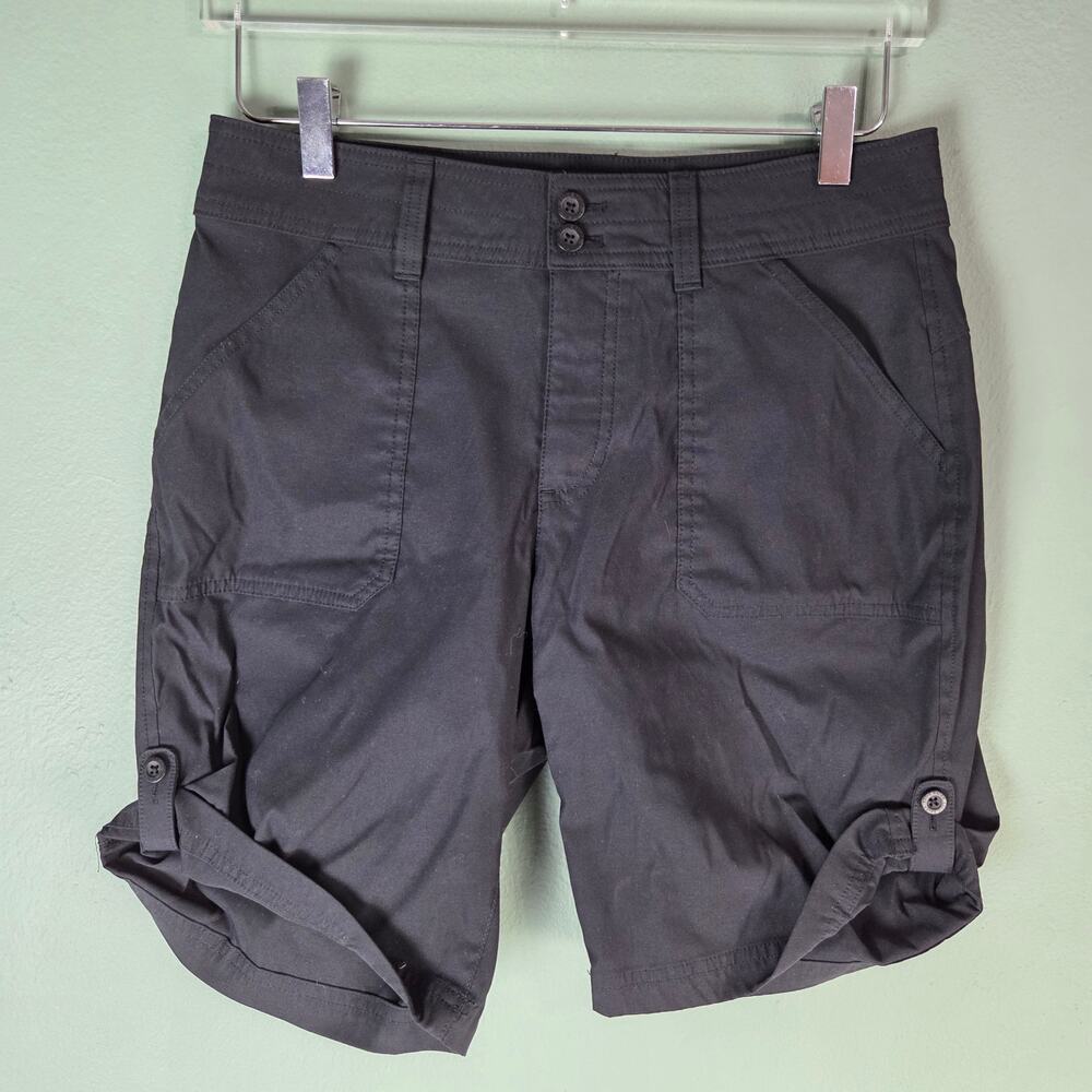 Eddie Bauer Womens Rolled Hem Bermuda Shorts Size 6 Casual